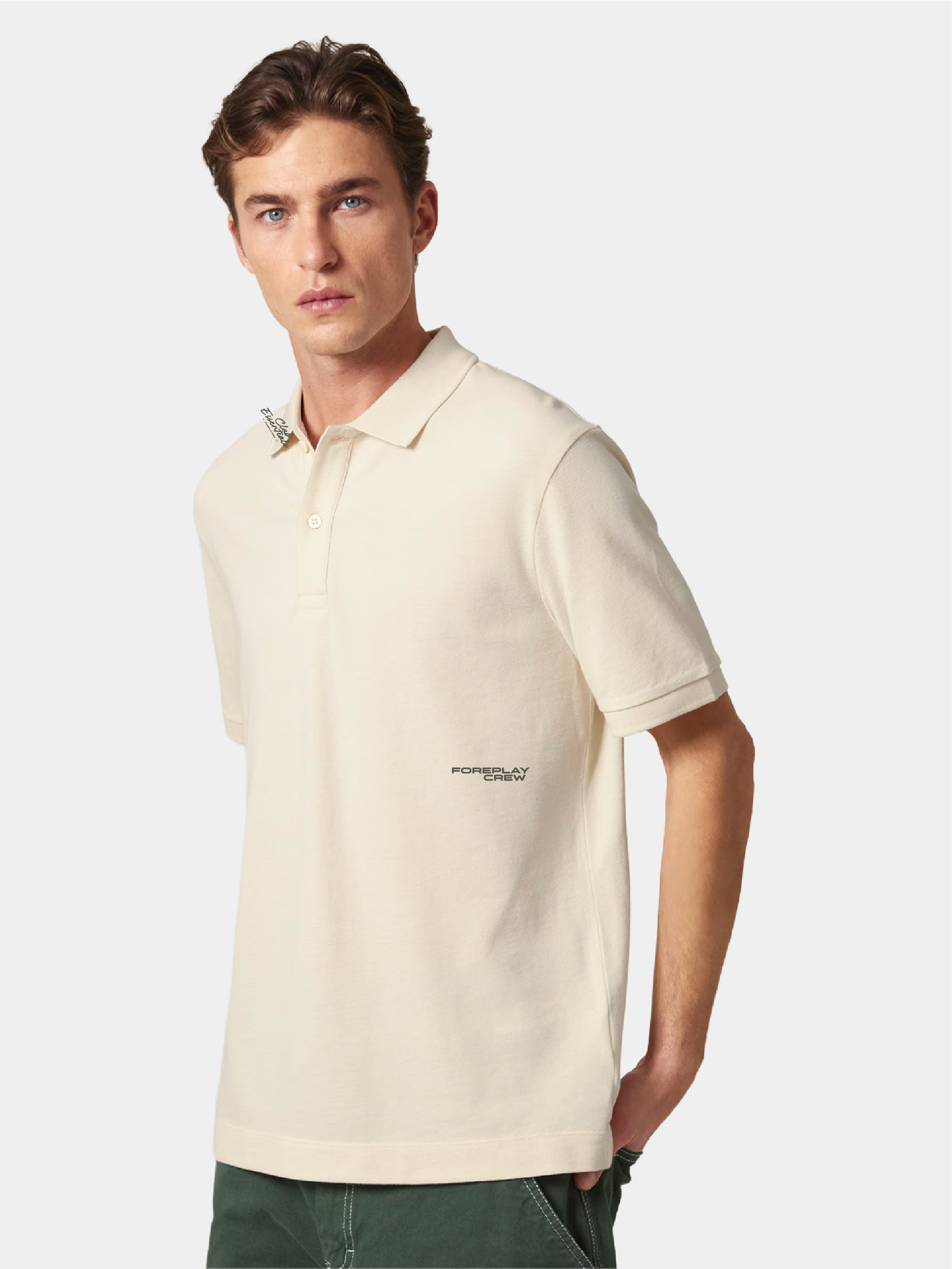 Foreplay Crew | Club Essentials Core Polo | Natural Raw