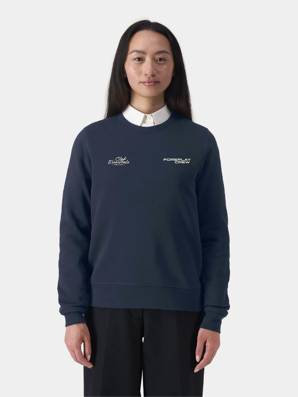 Foreplay Crew | Club Essentials Heritage Crewneck | French Navy