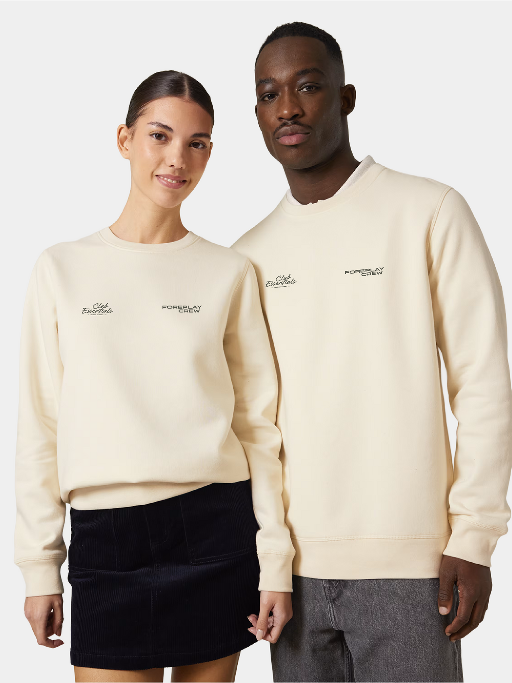 Foreplay Crew | Club Essentials Heritage Crewneck | Natural Raw